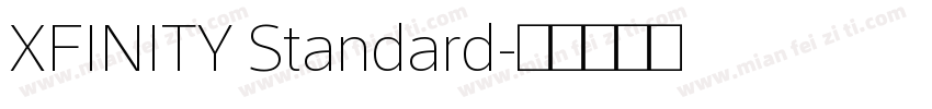 XFINITY Standard字体转换